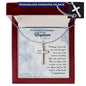 Granddaughter Baptism Cross Granddaughter Custom Baptism Gift Unique Baptism Necklace Catholic Baptism Gift from Grandparents Baptism Girl