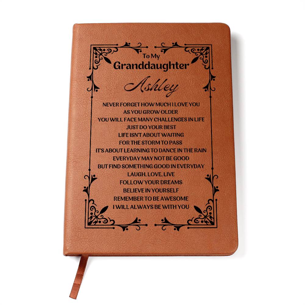 Personalized Granddaughter Journal Gifts, Custom Journal, Granddaughter Birthday Gifts, Graduation Gifts, Unique Granddaughter Gifts