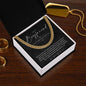 To My Boyfriend, Boyfriend Valentines Day Gift, Unique Boyfriend Birthday Gift, Promise Necklace, Best Gift for Boyfriend, Cuban Chain