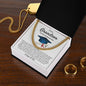 Grandson Graduation Gift from Grandma Grandpa, Best Graduation Gift for Grandson, Cuban Link Chain, Class of 2024, Grandson Gift