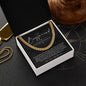 To My Boyfriend, Boyfriend Valentines Day Gift, Unique Boyfriend Birthday Gift, Promise Necklace, Best Gift for Boyfriend, Cuban Chain