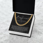 To My Boyfriend, Boyfriend Valentines Day Gift, Unique Boyfriend Birthday Gift, Promise Necklace, Best Gift for Boyfriend, Cuban Chain