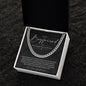 To My Boyfriend, Boyfriend Valentines Day Gift, Unique Boyfriend Birthday Gift, Promise Necklace, Best Gift for Boyfriend, Cuban Chain