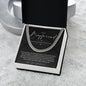 To My Boyfriend, Boyfriend Valentines Day Gift, Unique Boyfriend Birthday Gift, Promise Necklace, Best Gift for Boyfriend, Cuban Chain