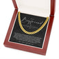 To My Boyfriend, Boyfriend Valentines Day Gift, Unique Boyfriend Birthday Gift, Promise Necklace, Best Gift for Boyfriend, Cuban Chain
