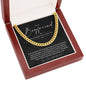 To My Boyfriend, Boyfriend Valentines Day Gift, Unique Boyfriend Birthday Gift, Promise Necklace, Best Gift for Boyfriend, Cuban Chain