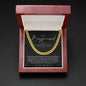 To My Boyfriend, Boyfriend Valentines Day Gift, Unique Boyfriend Birthday Gift, Promise Necklace, Best Gift for Boyfriend, Cuban Chain