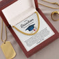 Grandson Graduation Gift from Grandma Grandpa, Best Graduation Gift for Grandson, Cuban Link Chain, Class of 2024, Grandson Gift