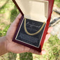 To My Boyfriend, Boyfriend Valentines Day Gift, Unique Boyfriend Birthday Gift, Promise Necklace, Best Gift for Boyfriend, Cuban Chain