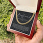 To My Boyfriend, Boyfriend Valentines Day Gift, Unique Boyfriend Birthday Gift, Promise Necklace, Best Gift for Boyfriend, Cuban Chain
