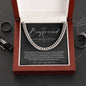To My Boyfriend, Boyfriend Valentines Day Gift, Unique Boyfriend Birthday Gift, Promise Necklace, Best Gift for Boyfriend, Cuban Chain