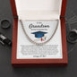 Grandson Graduation Gift from Grandma Grandpa, Best Graduation Gift for Grandson, Cuban Link Chain, Class of 2024, Grandson Gift