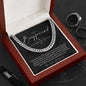 To My Boyfriend, Boyfriend Valentines Day Gift, Unique Boyfriend Birthday Gift, Promise Necklace, Best Gift for Boyfriend, Cuban Chain