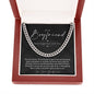 To My Boyfriend, Boyfriend Valentines Day Gift, Unique Boyfriend Birthday Gift, Promise Necklace, Best Gift for Boyfriend, Cuban Chain
