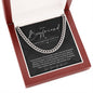 To My Boyfriend, Boyfriend Valentines Day Gift, Unique Boyfriend Birthday Gift, Promise Necklace, Best Gift for Boyfriend, Cuban Chain
