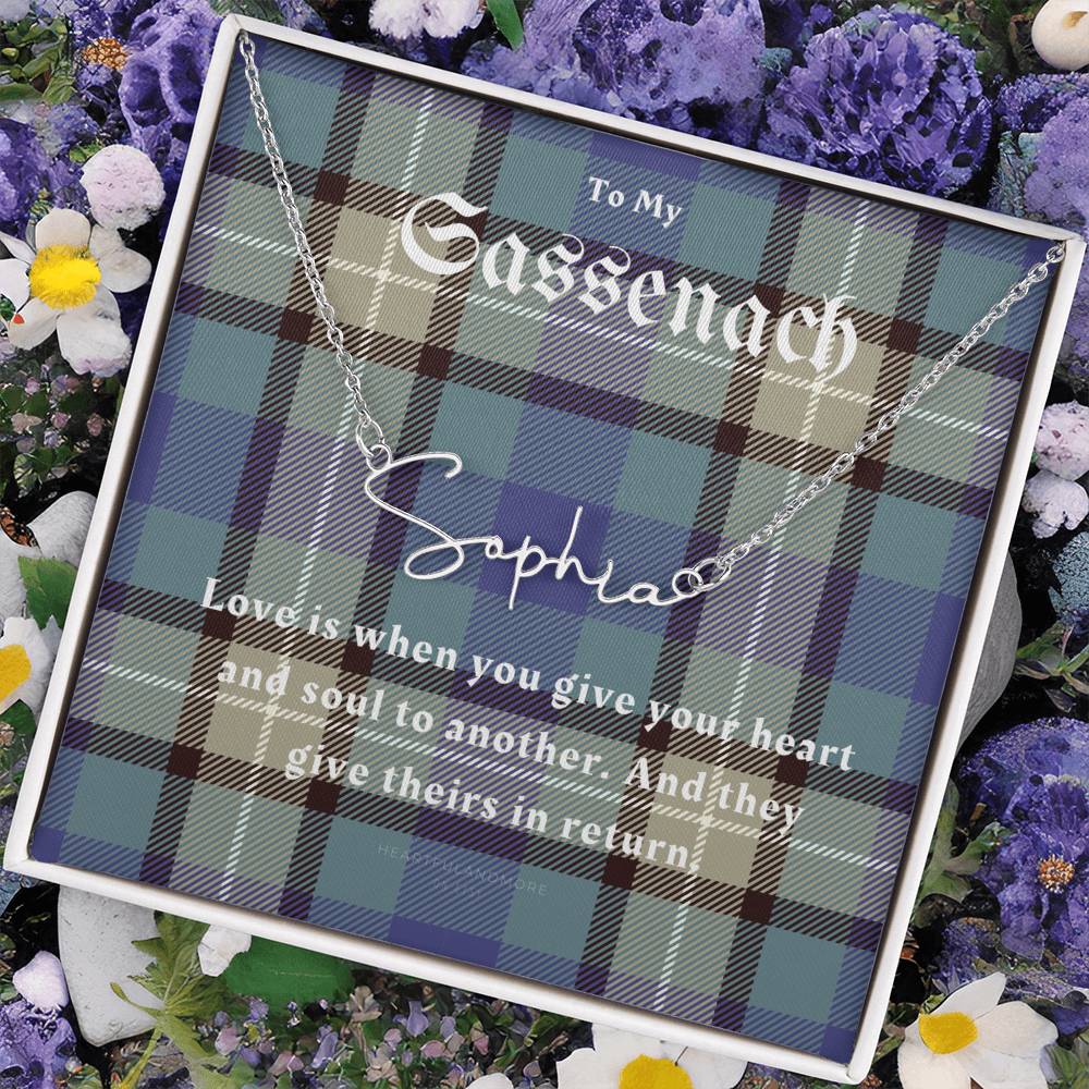 To My Sassenach, Outlander Gift, Outlander Gift Box, Outlander Jewelry, Outlander Gift For Wife, Outlander Charm, Outlander Necklace