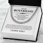 Boyfriend Cuban Chain Necklace, Promise Necklace For Boyfriend, Gifts For Boyfriend, Birthday, Christmas, Valentines Day Gift For Boyfriend