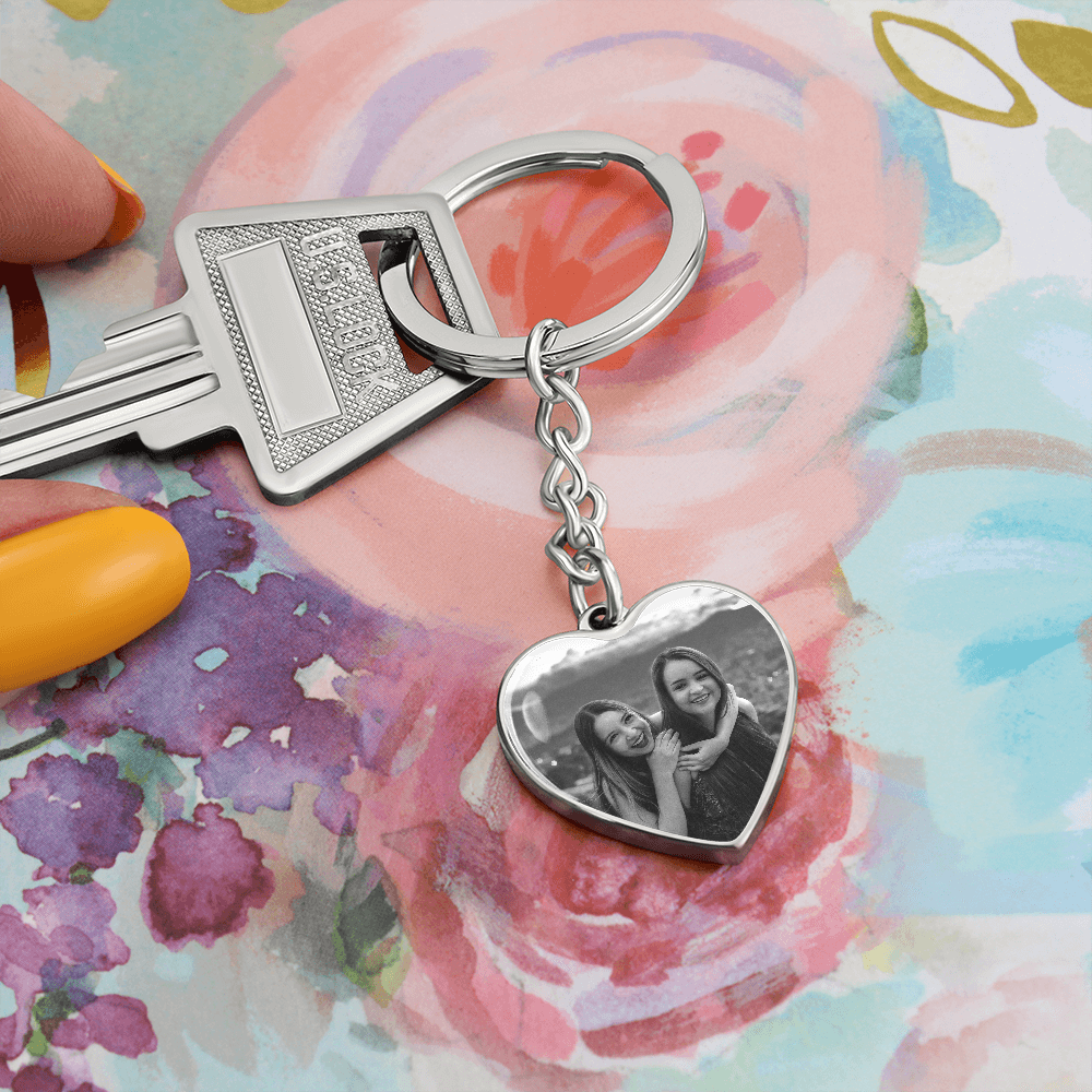 Photo Memorial Keychain, Memorial Gift for Men, Personalized Remembrance Gift, Memorial Gift for Loss of Father, Memorial Keepsakes