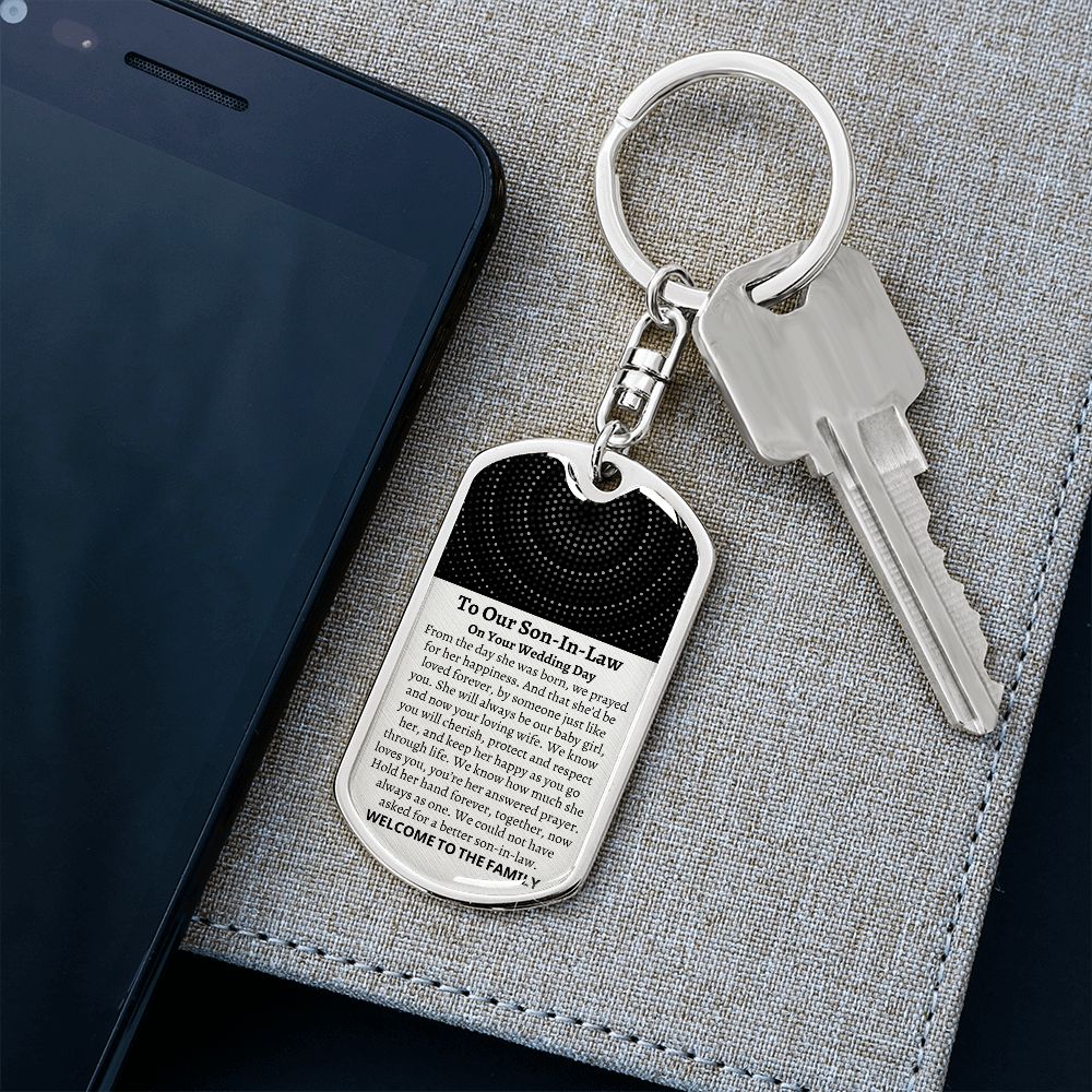 To Our Son In Law On His Wedding Day, Groom Gift from Mother In Law Father In Law, Small Wedding Gift for Son In Law, Custom Son In Law Gift