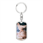 Wife & Baby Photo Key Chain