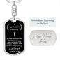 Prayer for My Son, Small Gift for Son from Mother, Mother to Son Gift, A Mother's Prayer, Prayer Key Chain for Son, Birthday, Graduation