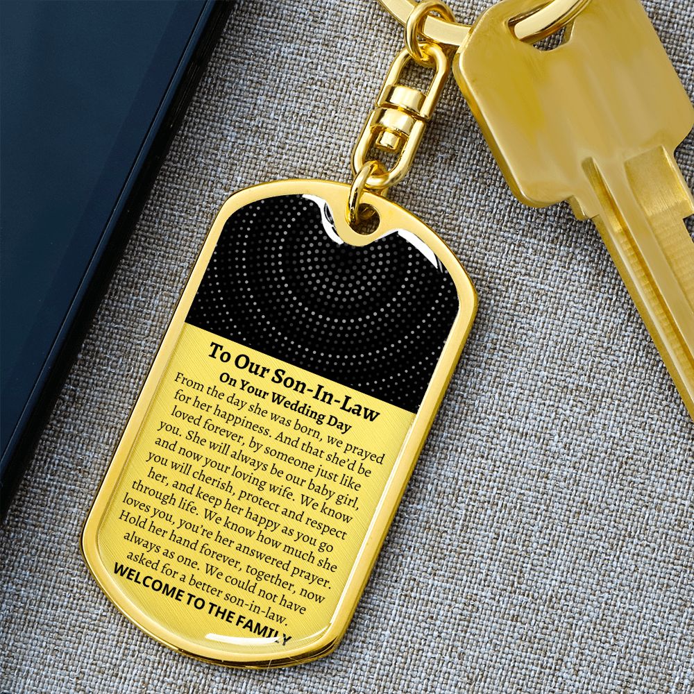 To Our Son In Law On His Wedding Day, Groom Gift from Mother In Law Father In Law, Small Wedding Gift for Son In Law, Custom Son In Law Gift