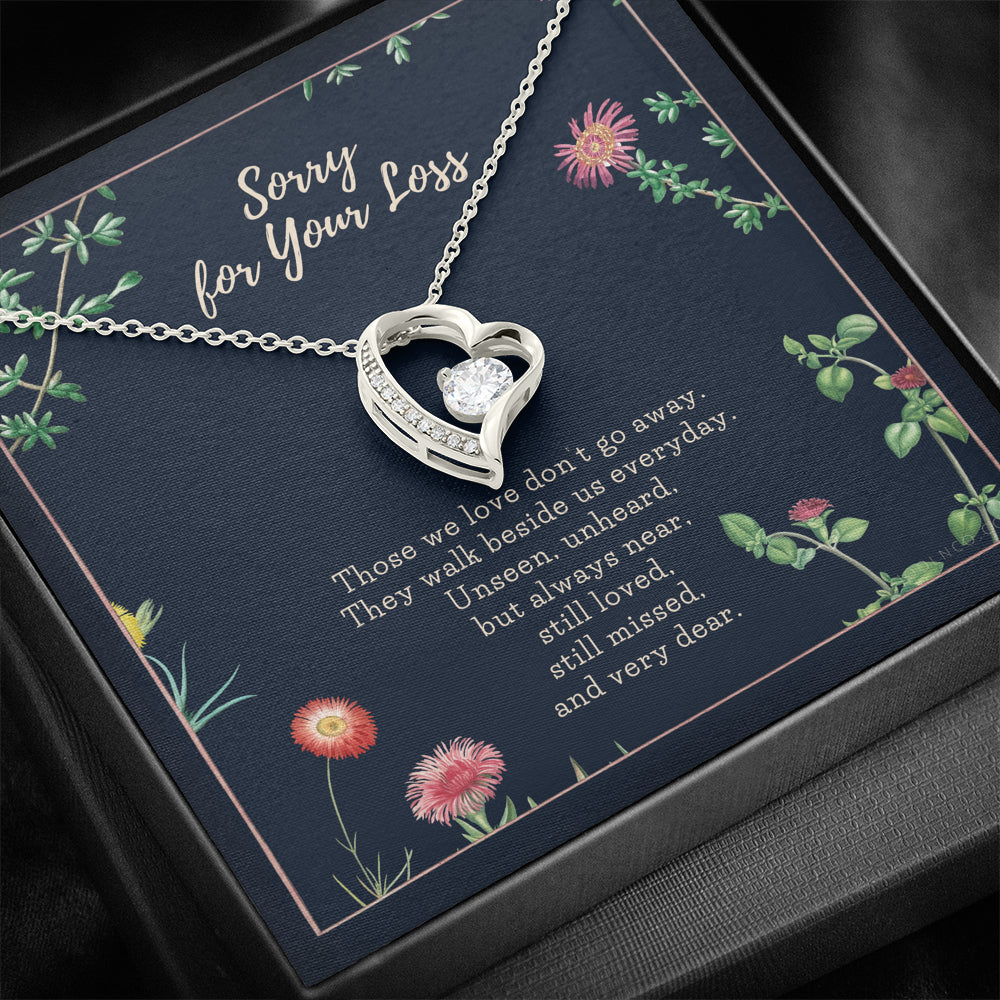 Loss of Loved one necklace, Loss of mother gift, Loss of father gift, Loss of grandma, Sorry for your loss, Sympathy gift, Pet loss gift