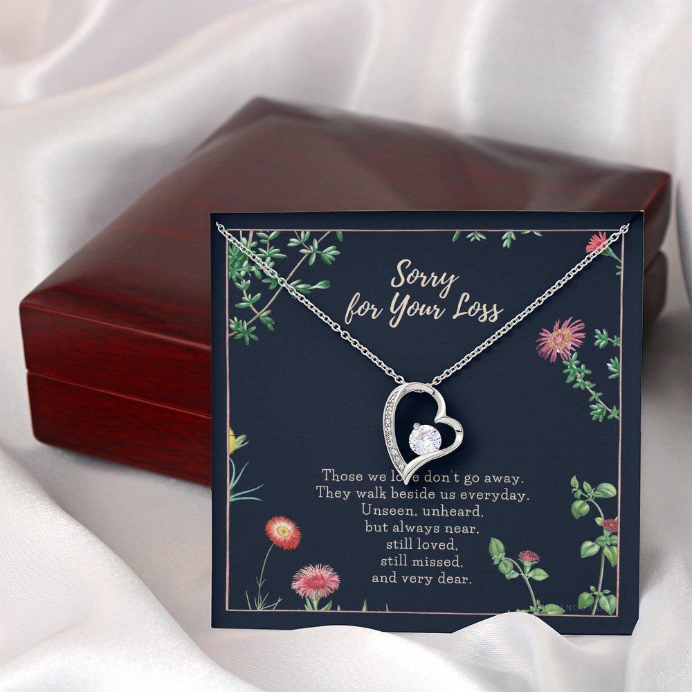 Loss of Loved one necklace, Loss of mother gift, Loss of father gift, Loss of grandma, Sorry for your loss, Sympathy gift, Pet loss gift