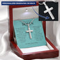 Geschenk für Sohn Mama, Mutter Sohn Geschenk, Geburtstagsgeschenk für Sohn, Kreuz Kette Mit Gravur für Sohn, Konfirmationsgeschenk