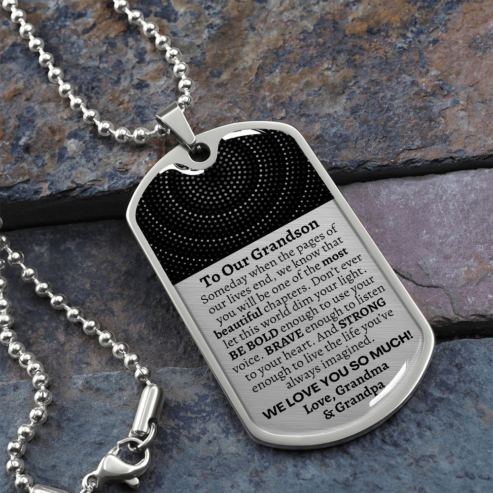 To Our Grandson, Grandson Gift from Grandma Grandpa, Grandson Graduation Gift, Grandson Birthday Gift, Meaningful Custom Gift for Grandson