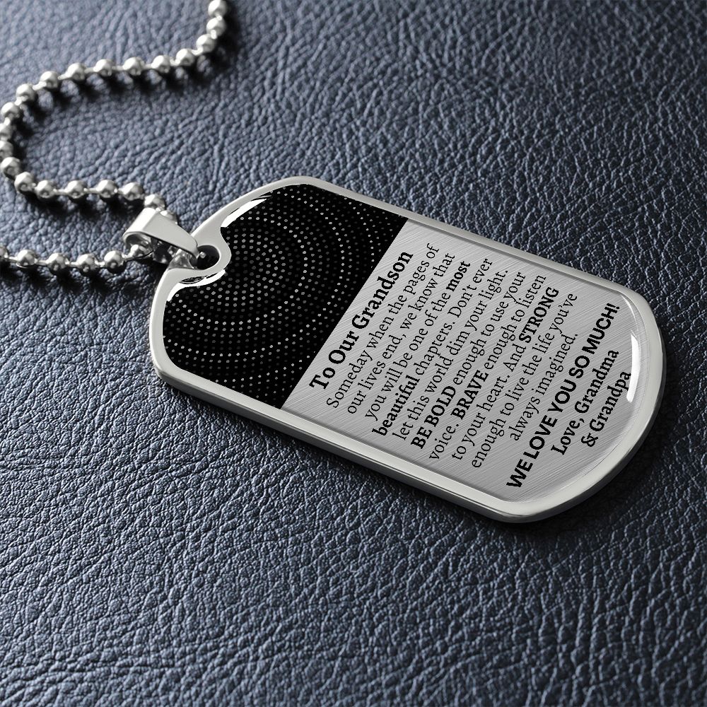 To Our Grandson, Grandson Gift from Grandma Grandpa, Grandson Graduation Gift, Grandson Birthday Gift, Meaningful Custom Gift for Grandson