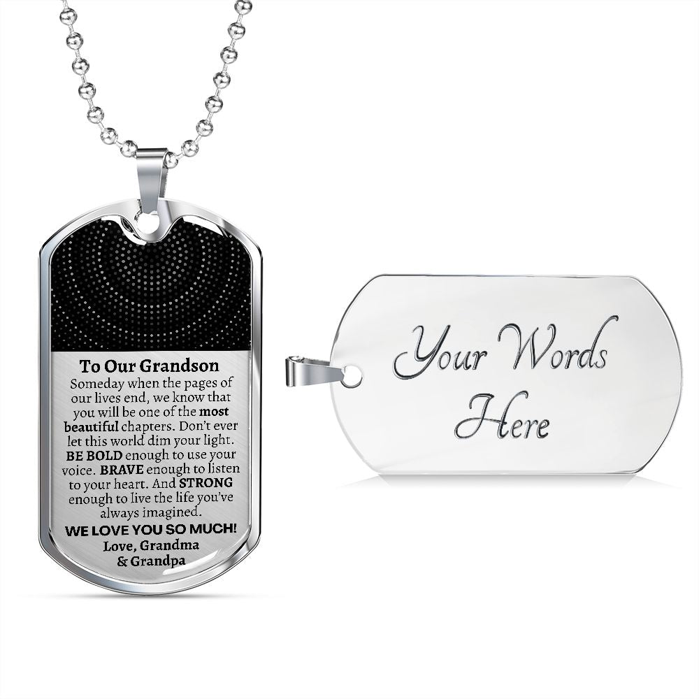 To Our Grandson, Grandson Gift from Grandma Grandpa, Grandson Graduation Gift, Grandson Birthday Gift, Meaningful Custom Gift for Grandson