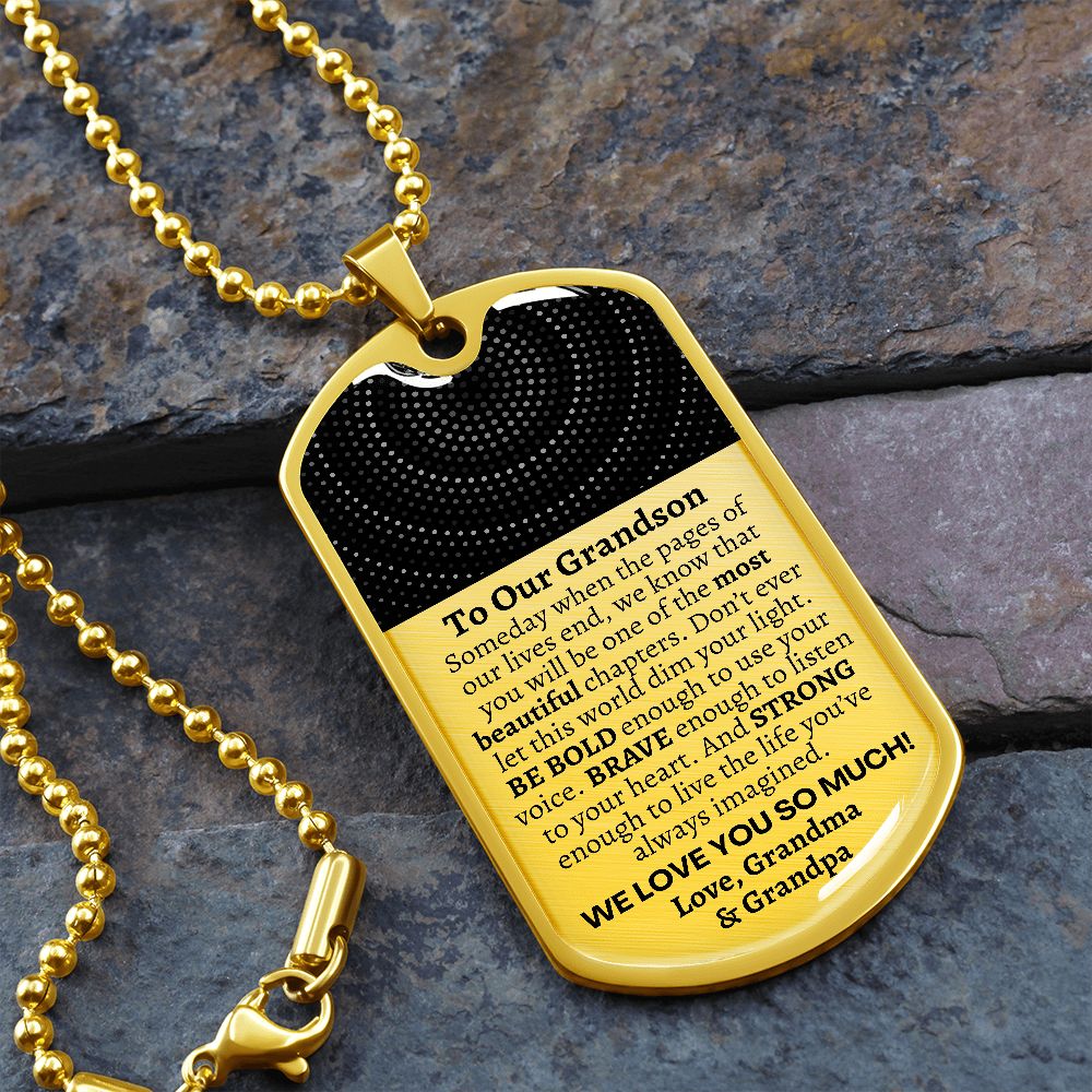 To Our Grandson, Grandson Gift from Grandma Grandpa, Grandson Graduation Gift, Grandson Birthday Gift, Meaningful Custom Gift for Grandson