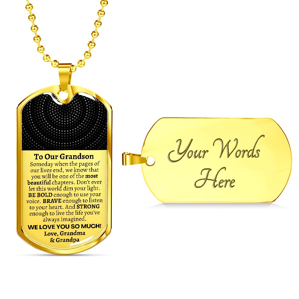 To Our Grandson, Grandson Gift from Grandma Grandpa, Grandson Graduation Gift, Grandson Birthday Gift, Meaningful Custom Gift for Grandson
