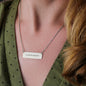 Roman Numeral Horizontal Bar Necklace