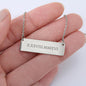 Roman Numeral Horizontal Bar Necklace