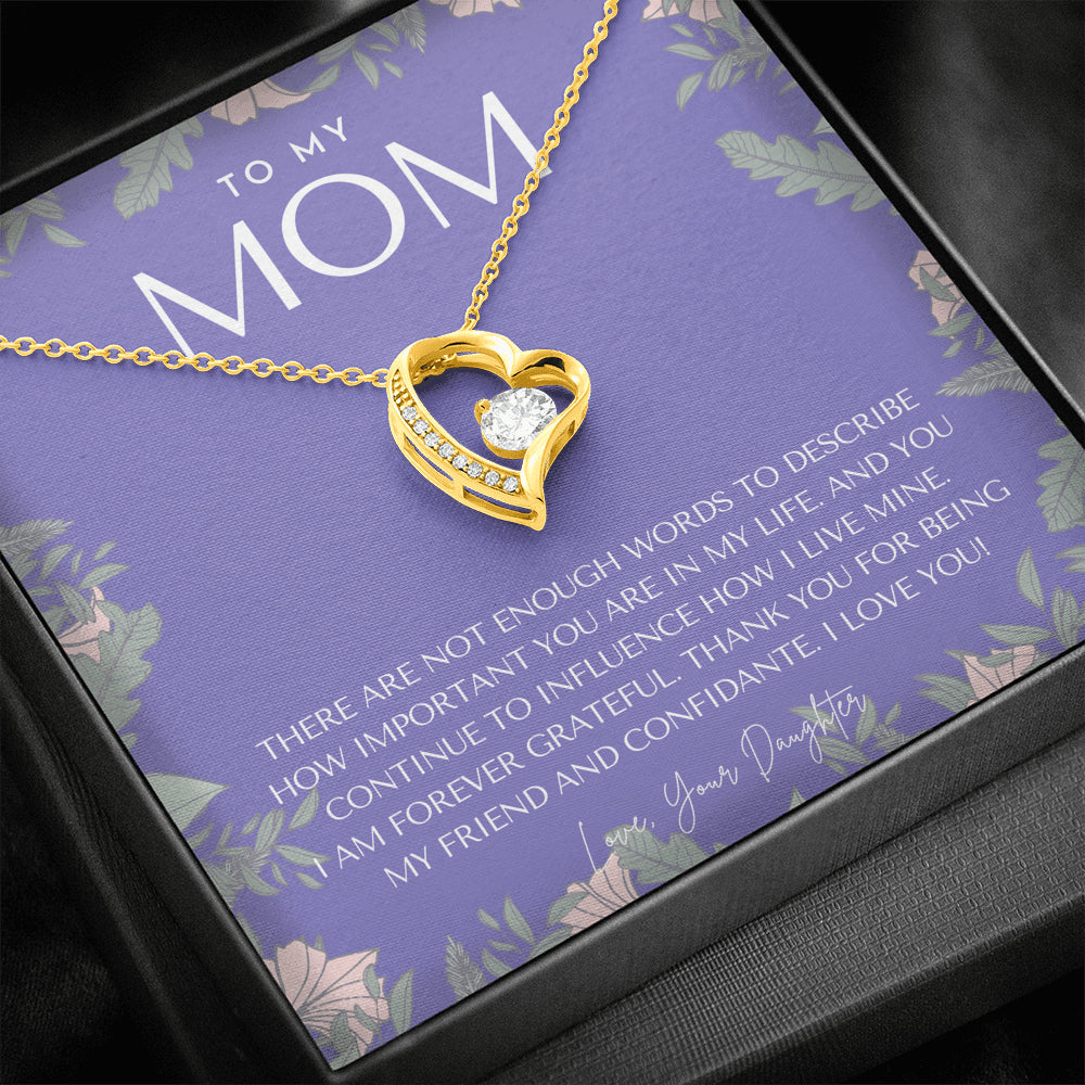 To My Mom Necklace | Mom Gift | Mother’s Day Gift | Birthday Gift for Mom | Gift from Daughter for Mom | Necklace for Mom | Gift for Mom