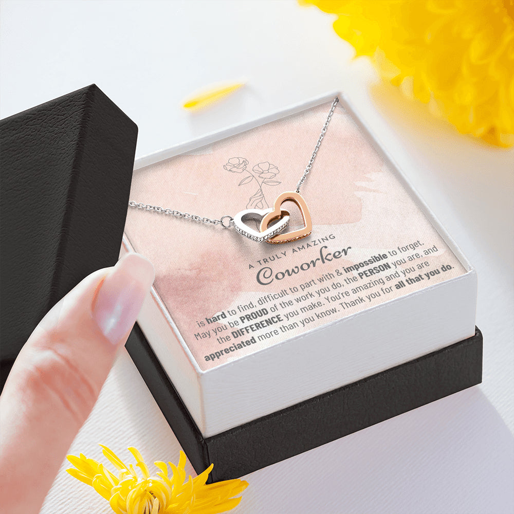 Thank You Gift, Appreciation Gift, Thank You Necklace, Leaving Job Gift for Coworker