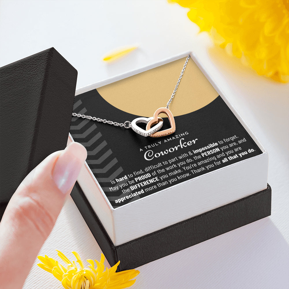 Thank You Gift, Appreciation Gift, Thank You Necklace, Leaving Job Gift for Coworker