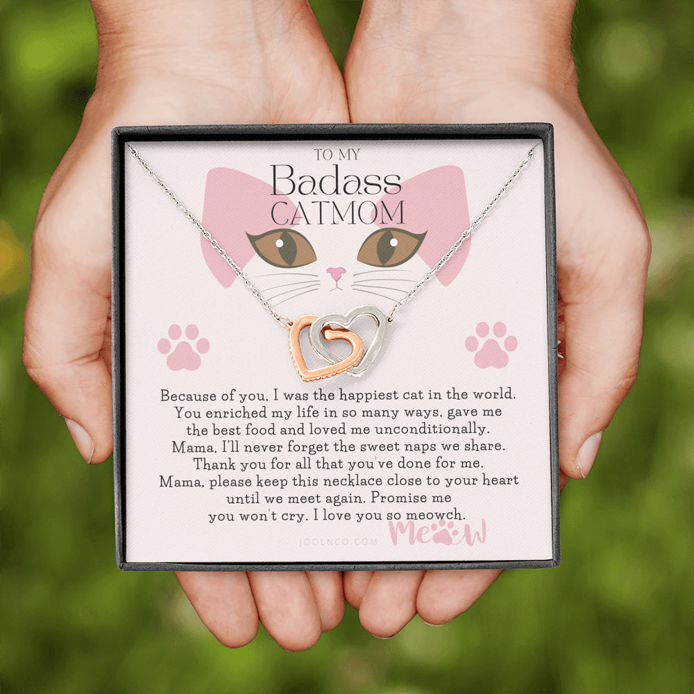 To My Cat Mama, Cat loss gifts, Rainbow Bridge Cat, Pet sympathy gift, Cat loss necklace, Until We Meet Again Necklace, Loss of Cat memorial necklace