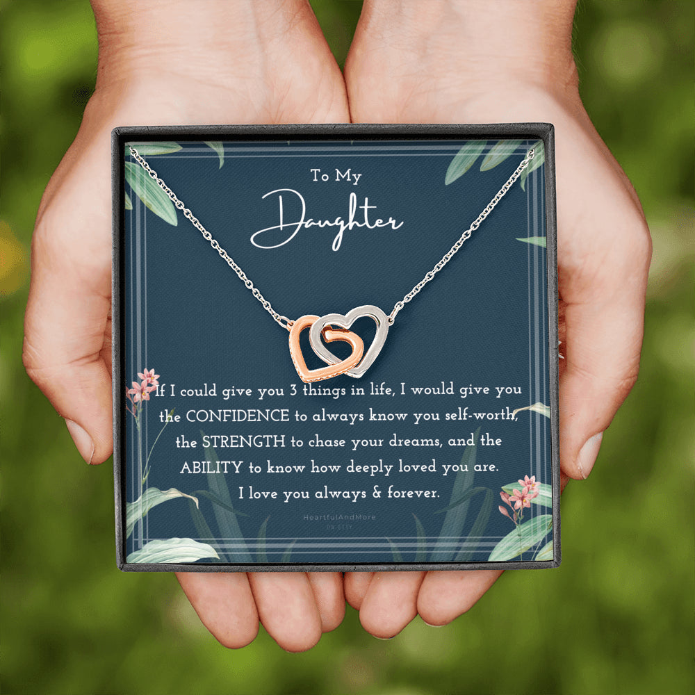 To My Daughter, Daughter Necklace, Anniversary Gift for Daughter, Daughter Gift, Gift for Daughter, Christmas, Birthday