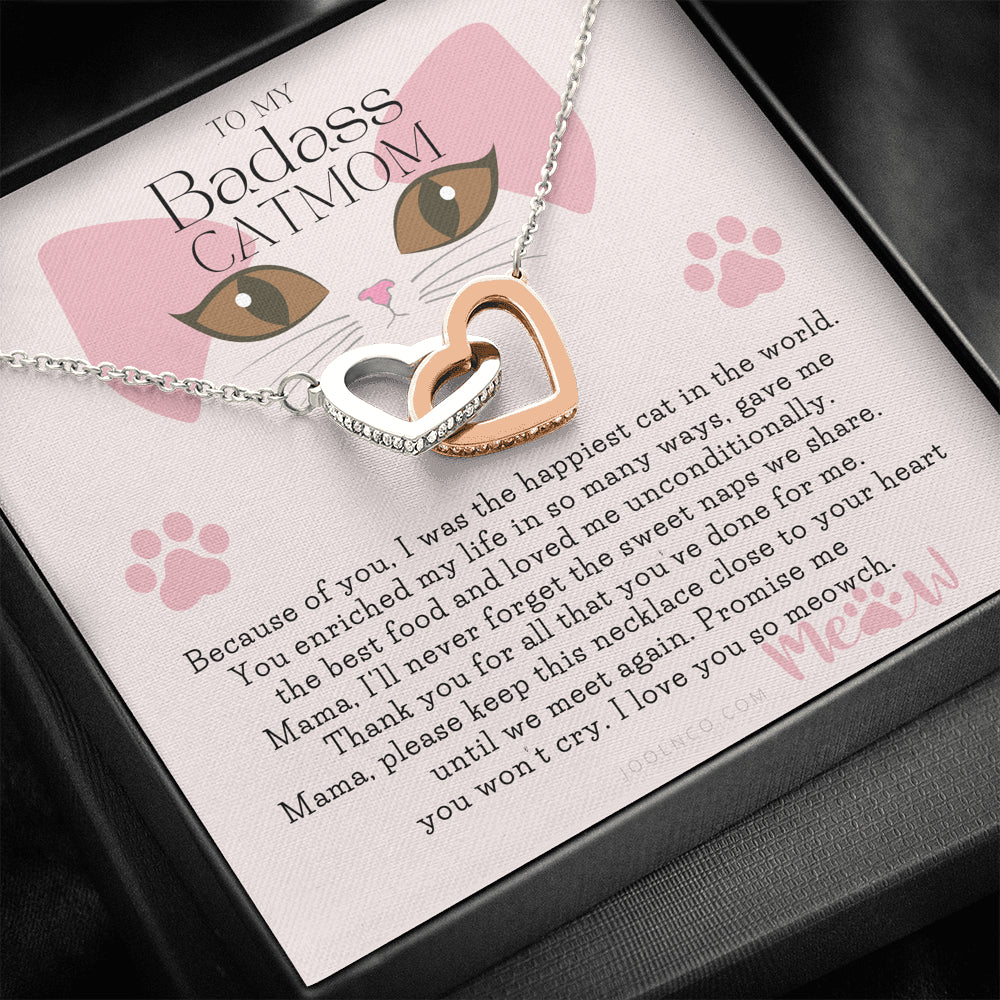 To My Cat Mama, Cat loss gifts, Rainbow Bridge Cat, Pet sympathy gift, Cat loss necklace, Until We Meet Again Necklace, Loss of Cat memorial necklace