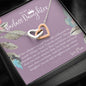 Daughter Gift from Mom, Heart Necklace Daughter Gift, Interlocking Necklace to Daughter, Daughter Graduation, Birthday Gift, Necklace
