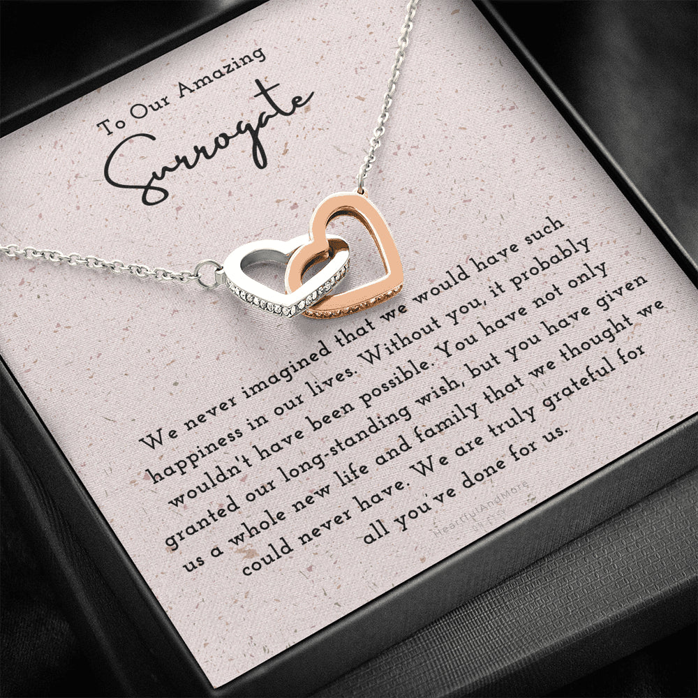 Surrogate Interlocking Necklace Heartfelt Gift