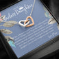 Daughter Gift from Mom, Heart Necklace Daughter Gift, Interlocking Necklace to Daughter, Daughter Graduation, Birthday Gift, Necklace