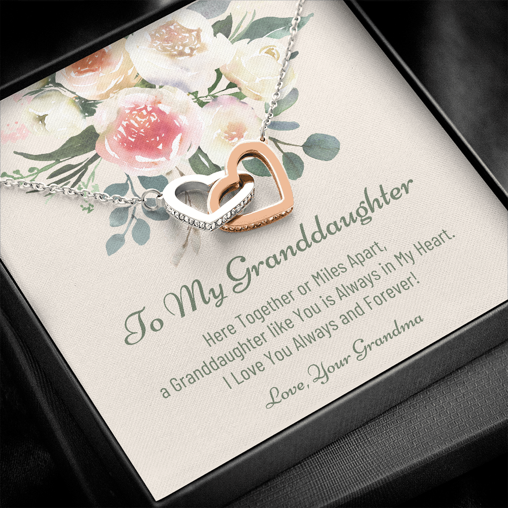 To My Granddaughter, Granddaughter Necklace For Christmas, Christmas Gift for Granddaughter