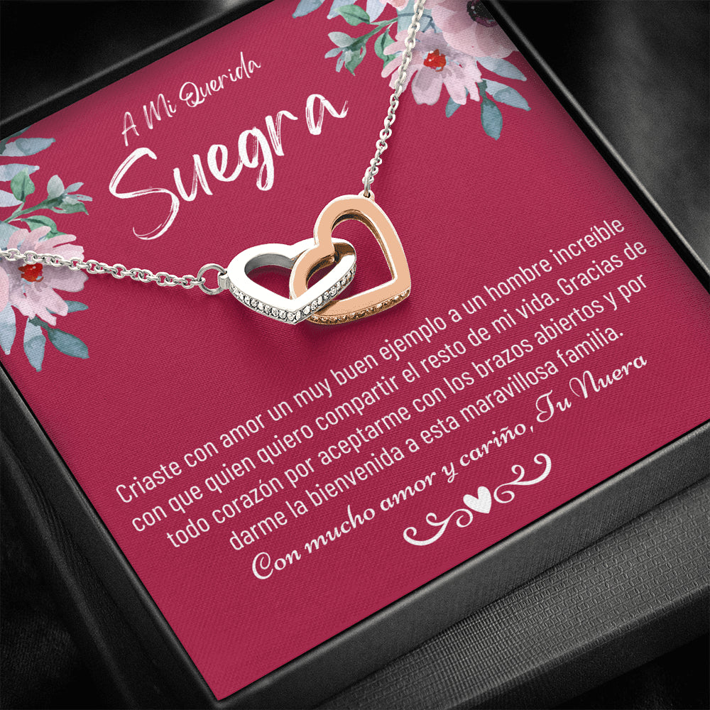 Suegra Necklace Gift, Spanish Mother In Law Gift from Daughter In Law, Regalo Para Mi Suegra, Nuera A Suegra Cumpleaños De La Suegra, Jewelry