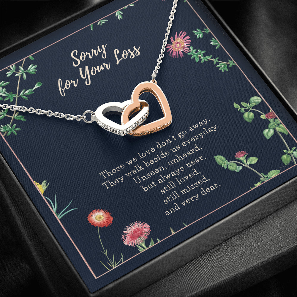 Loss of Loved one necklace, Loss of mother gift, Loss of father gift, Sorry for your loss, Sympathy gift, Sterling Silver, Pet loss gift