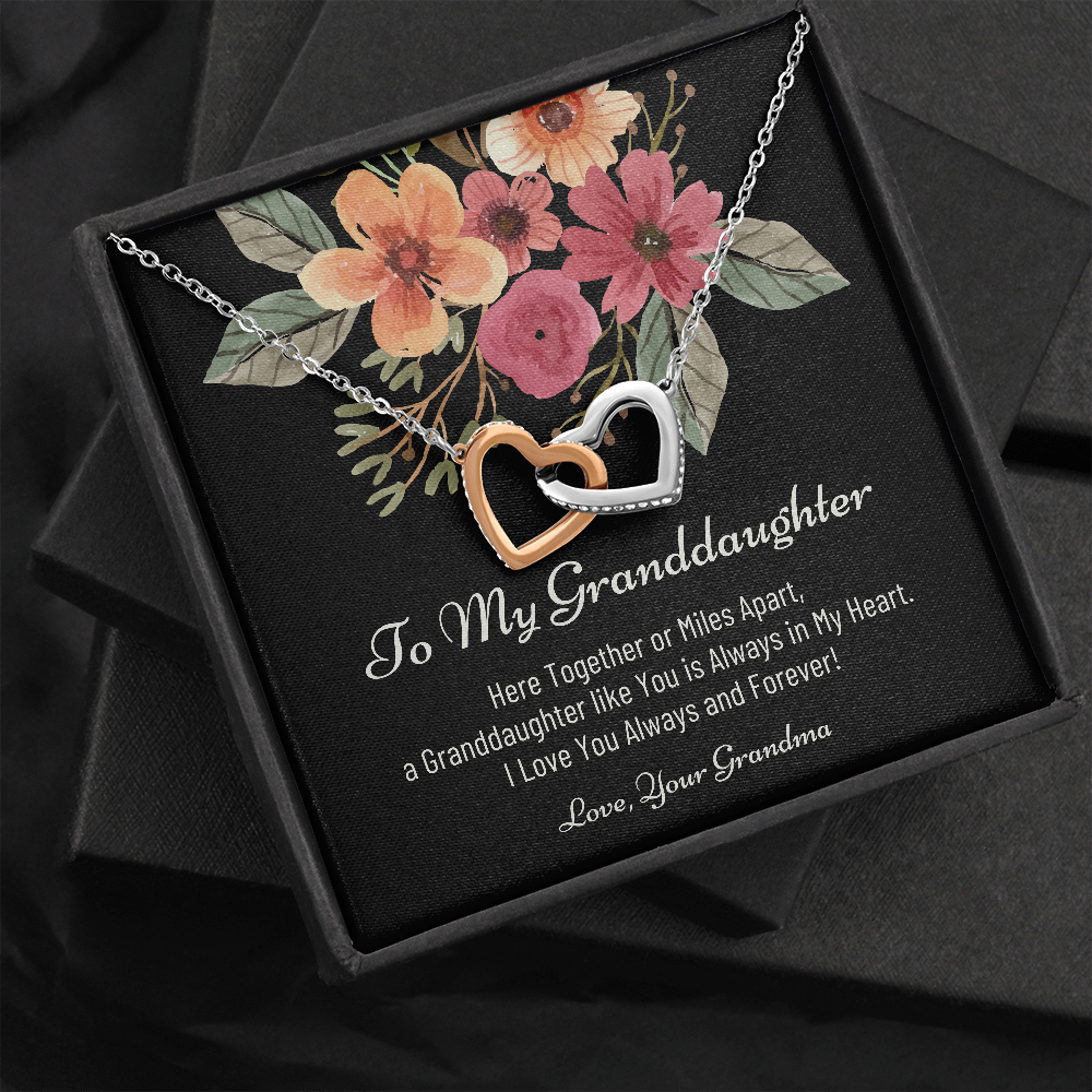 To My Granddaughter, Granddaughter Necklace For Christmas, Christmas Gift for Granddaughter