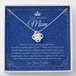 To My Beautiful Mom Necklace | Beautiful Mom Gift | Mother’s Day Gift | Birthday Gift | Gift from Daughter on Wedding Day